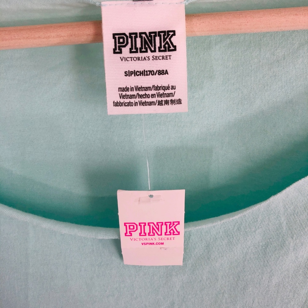 VS PINK | Short Sleeve Teal London Tee (VS79103) - Picture 6 of 6